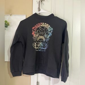 Abercrombie kids girls black sweatshirt